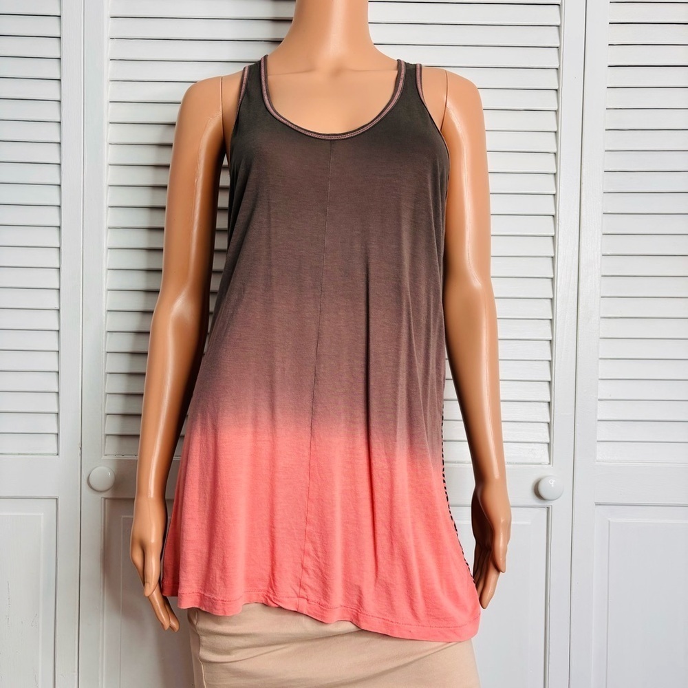 2/$50 LUCY Namaste Burnout Ombré Tank Size Medium